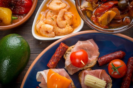 Varias tapas españolas 